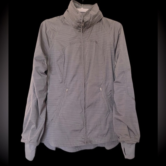 Lululemon Run Make a Break Jacket Grey Size 10/12 - Picture 1 of 7